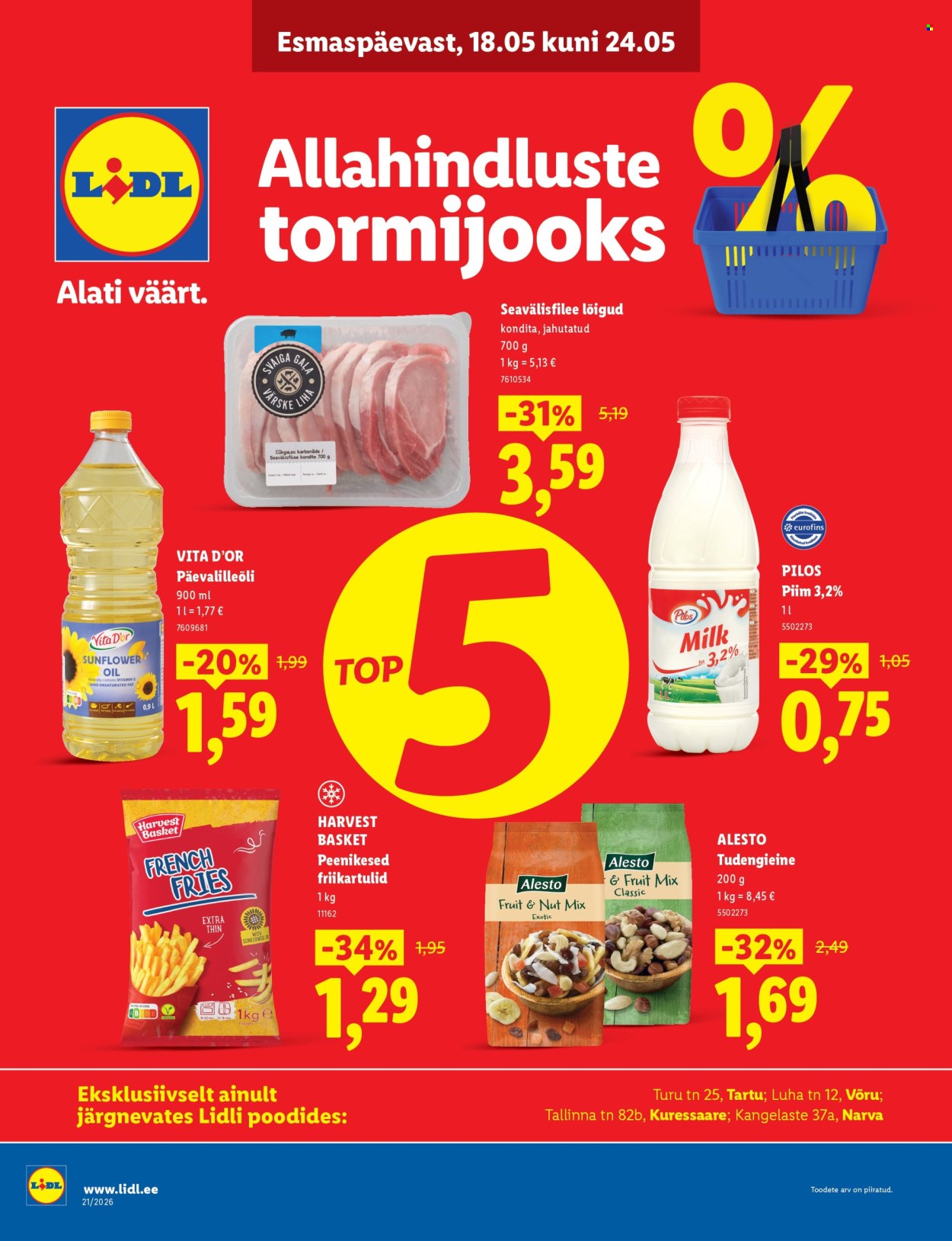lidl - Lidl kliendileht - Allahindluste tormijooks (18.05 - 24.05.2026)