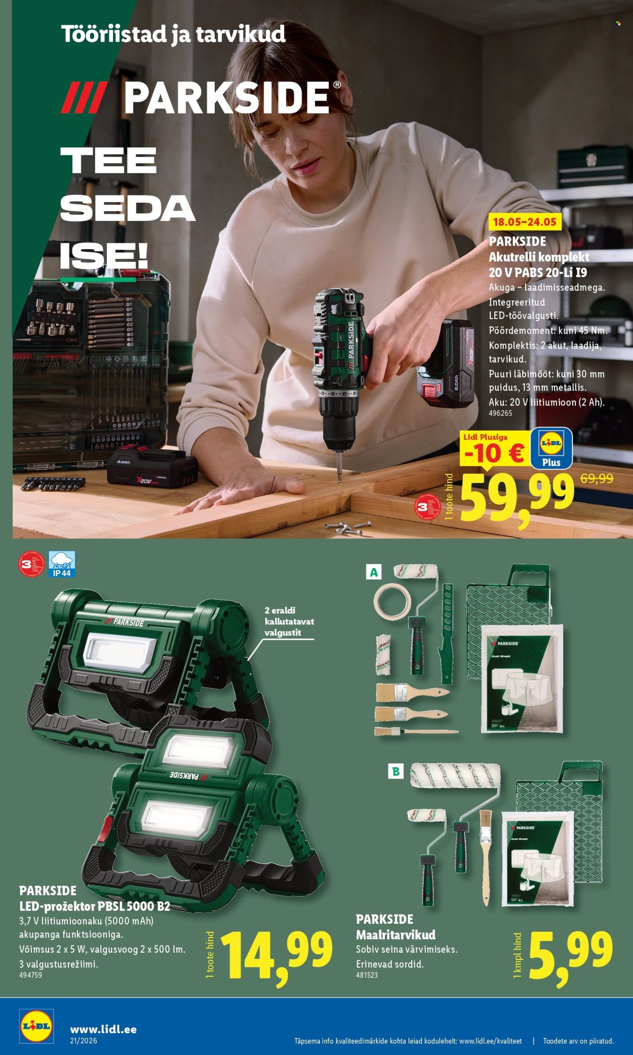 lidl - Lidl kliendileht - Tööstuskaupade pakkumised (18.05 - 24.05.2026) - page: 8