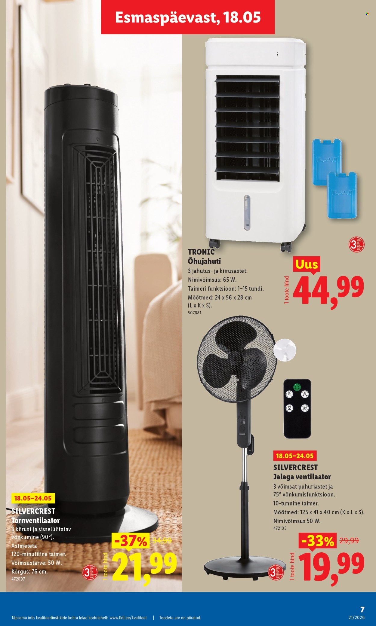 lidl - Lidl kliendileht - Tööstuskaupade pakkumised (18.05 - 24.05.2026) - page: 7
