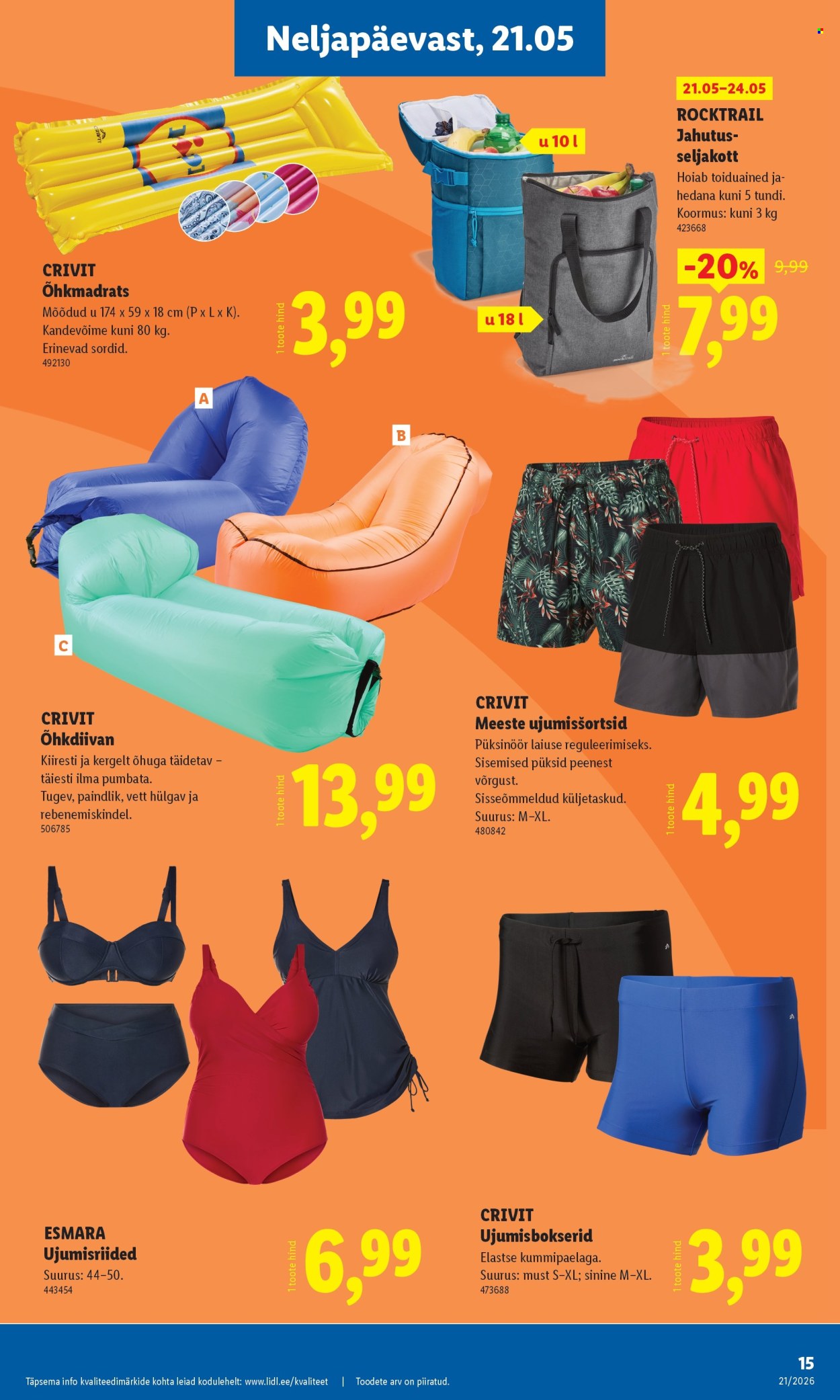lidl - Lidl kliendileht - Tööstuskaupade pakkumised (18.05 - 24.05.2026) - page: 15