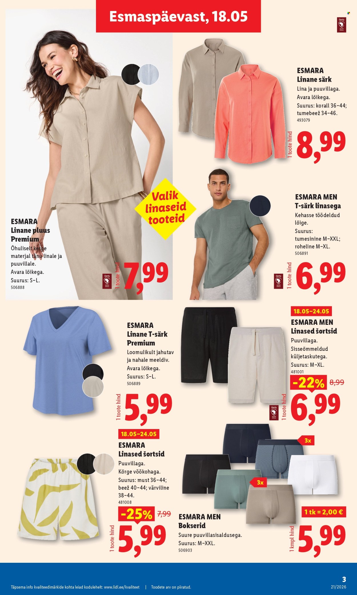 lidl - Lidl kliendileht - Tööstuskaupade pakkumised (18.05 - 24.05.2026) - page: 3