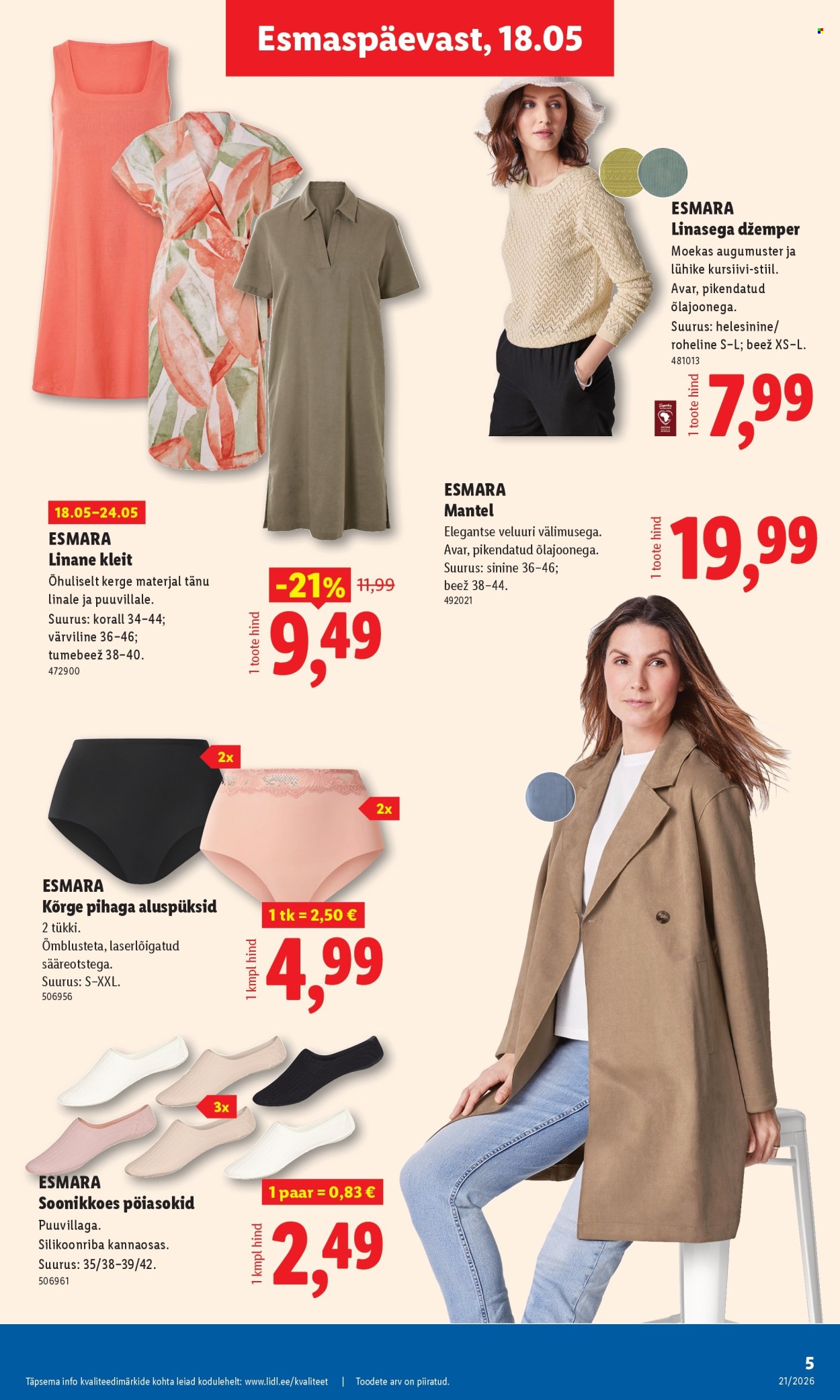 lidl - Lidl kliendileht - Tööstuskaupade pakkumised (18.05 - 24.05.2026) - page: 5