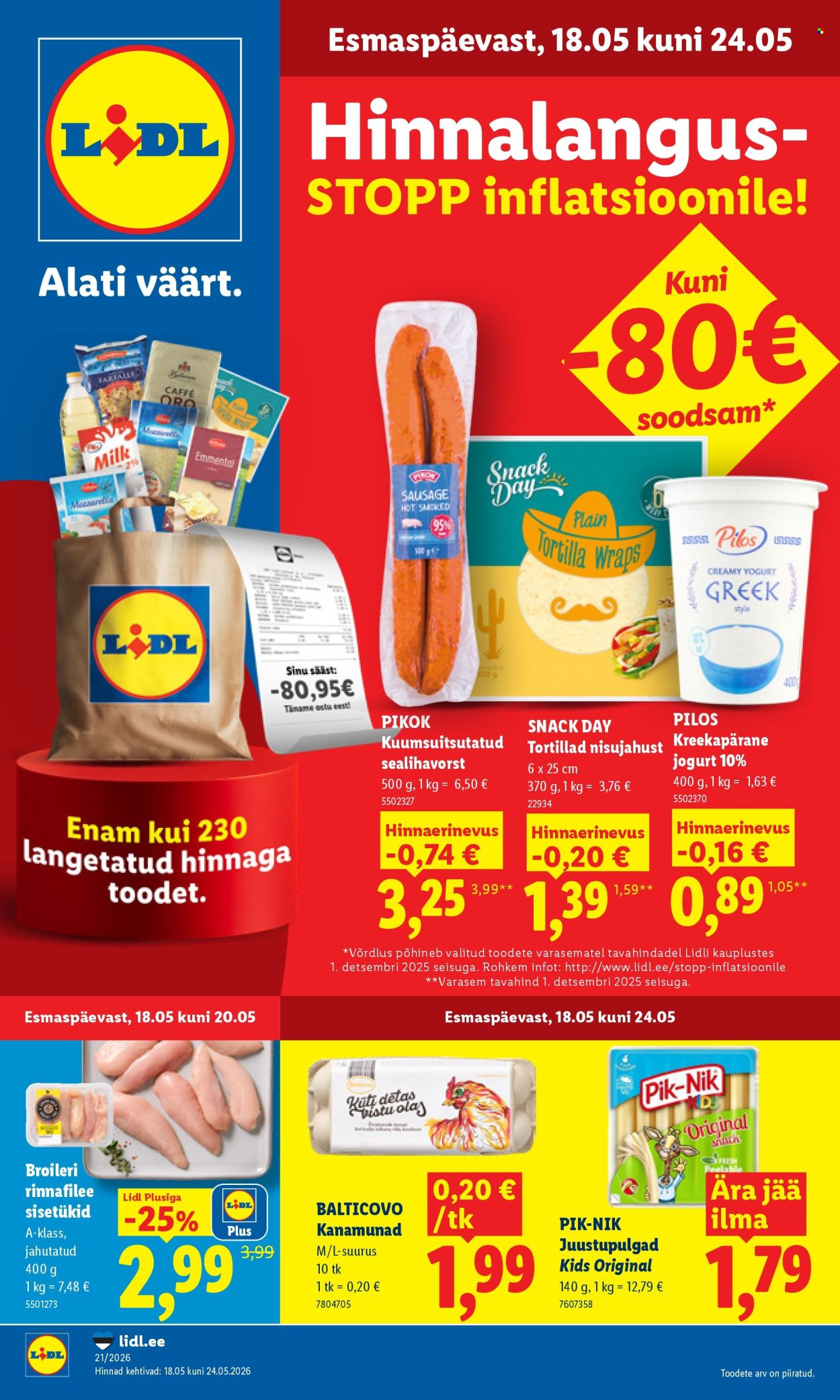 lidl - Lidl kliendileht - Kliendileht (18.05 - 24.05.2026) - page: 1