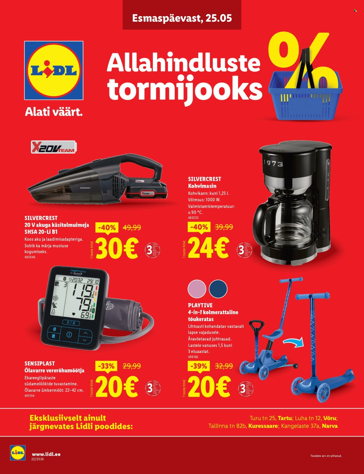 lidl - Lidl kliendileht - Allahindluste tormijooks (25.05 - 31.05.2026)