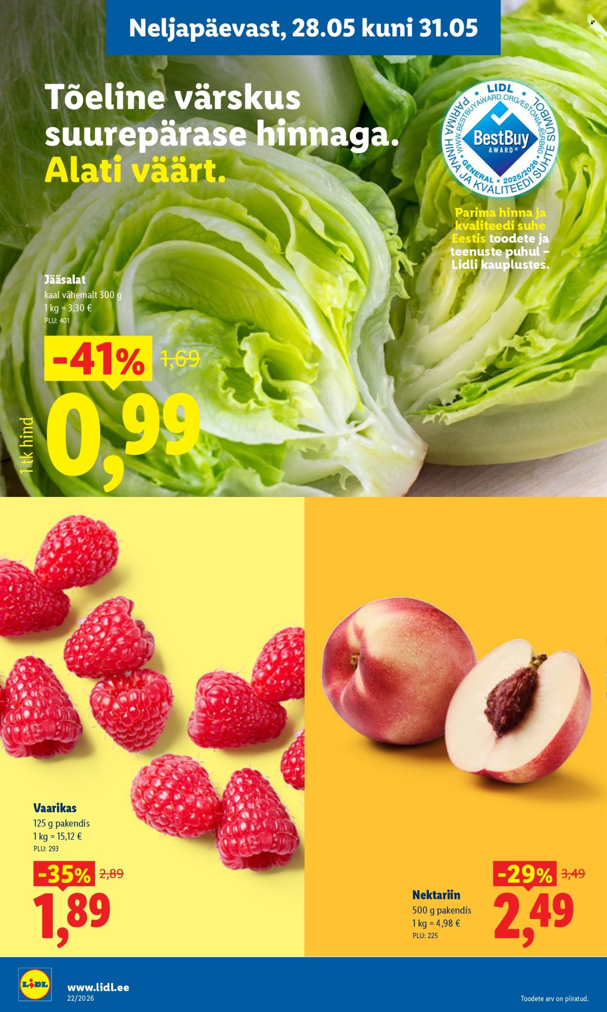 lidl - Lidl kliendileht - Kliendileht (25.05 - 31.05.2026) - page: 34