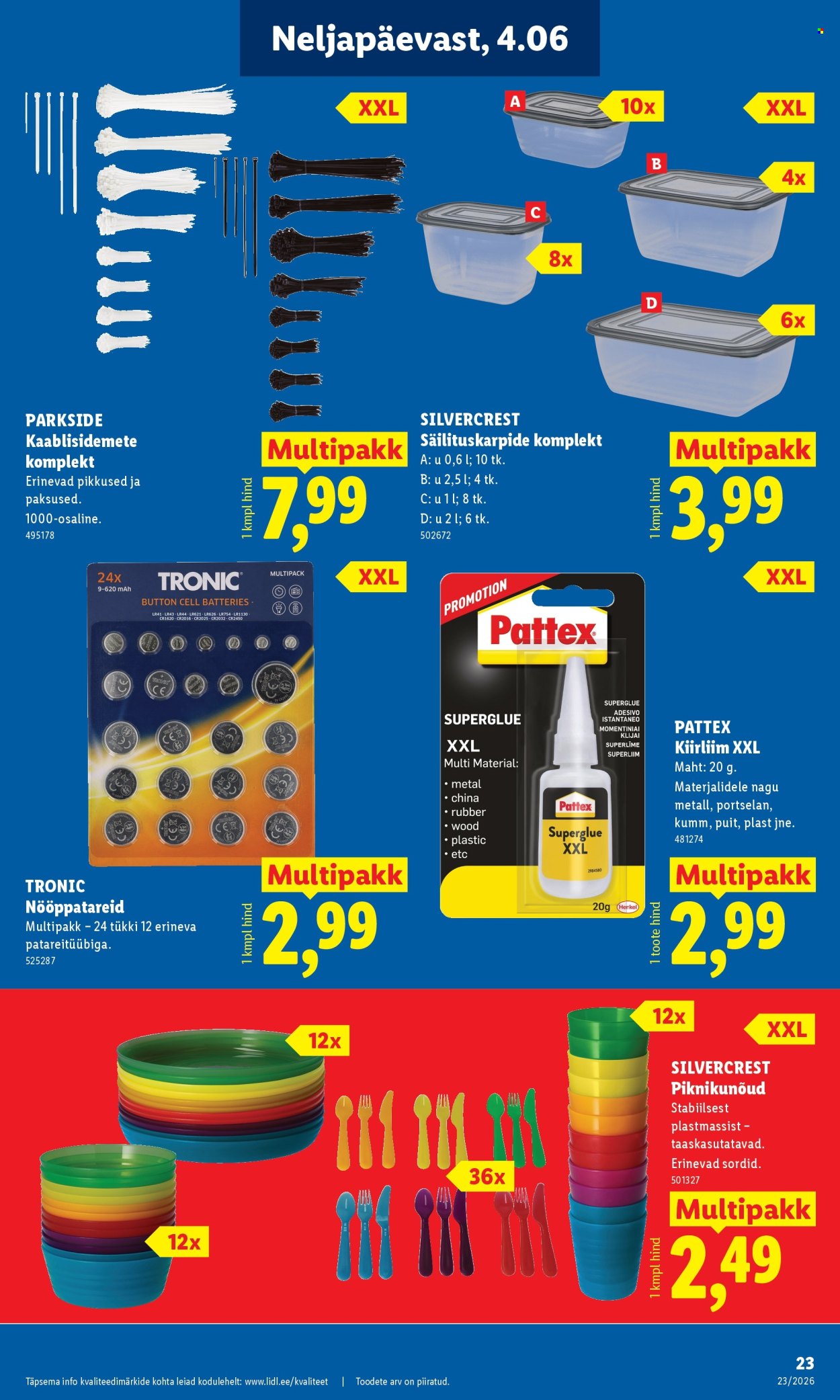 lidl - Lidl kliendileht - Tööstuskaupade pakkumised (1.06 - 7.06.2026) - page: 23