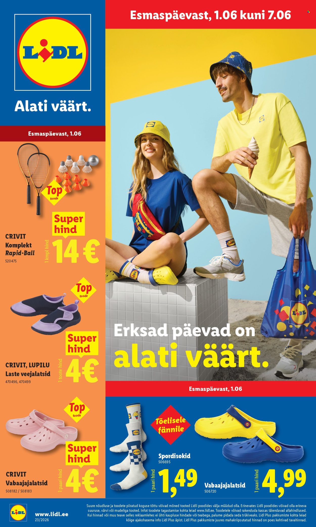 lidl - Lidl kliendileht - Tööstuskaupade pakkumised (1.06 - 7.06.2026)