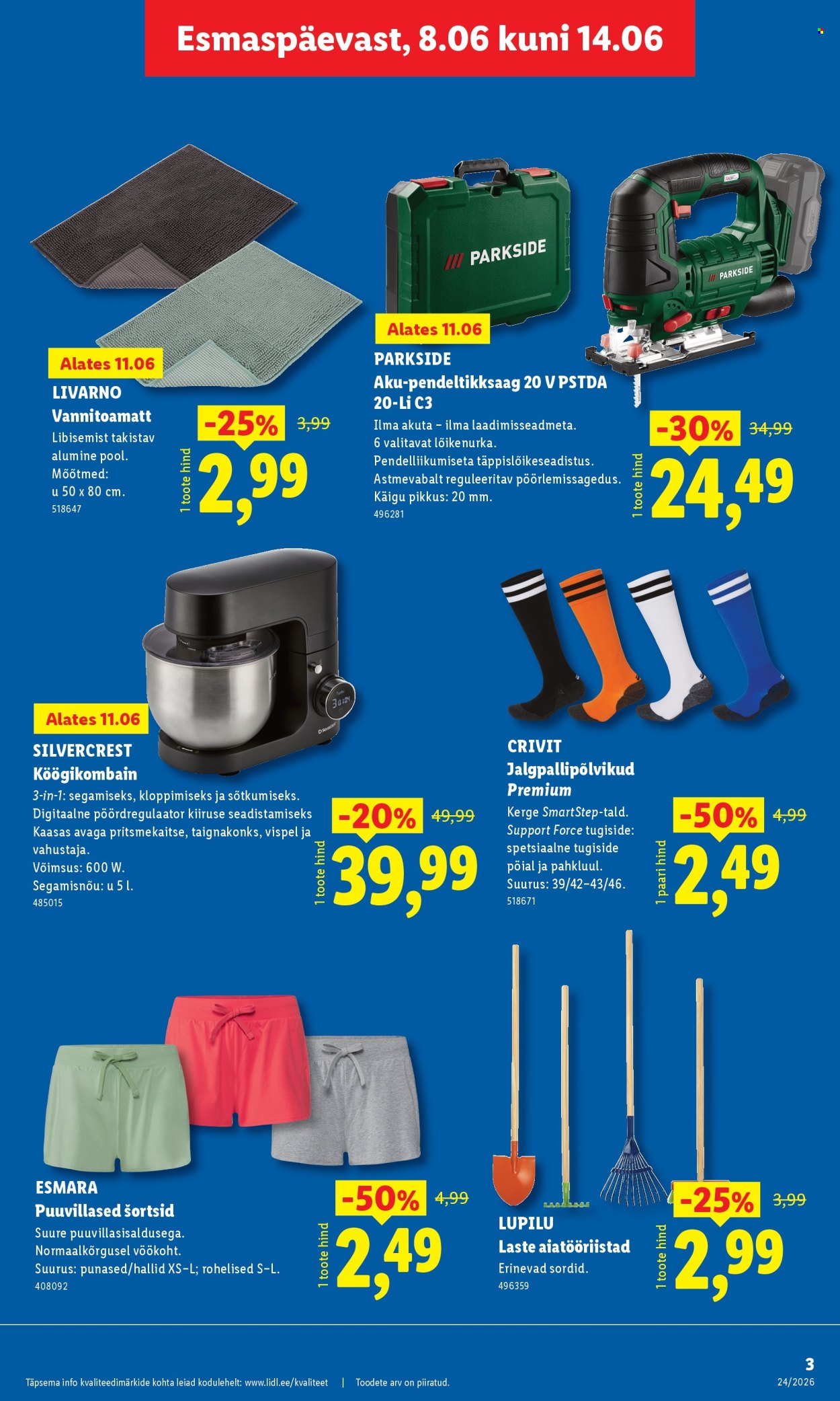 lidl - Lidl kliendileht - Tööstuskaupade pakkumised (8.06 - 14.06.2026) - page: 3