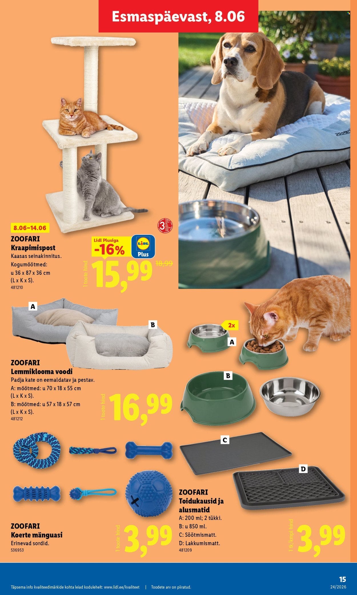 lidl - Lidl kliendileht - Tööstuskaupade pakkumised (8.06 - 14.06.2026) - page: 15