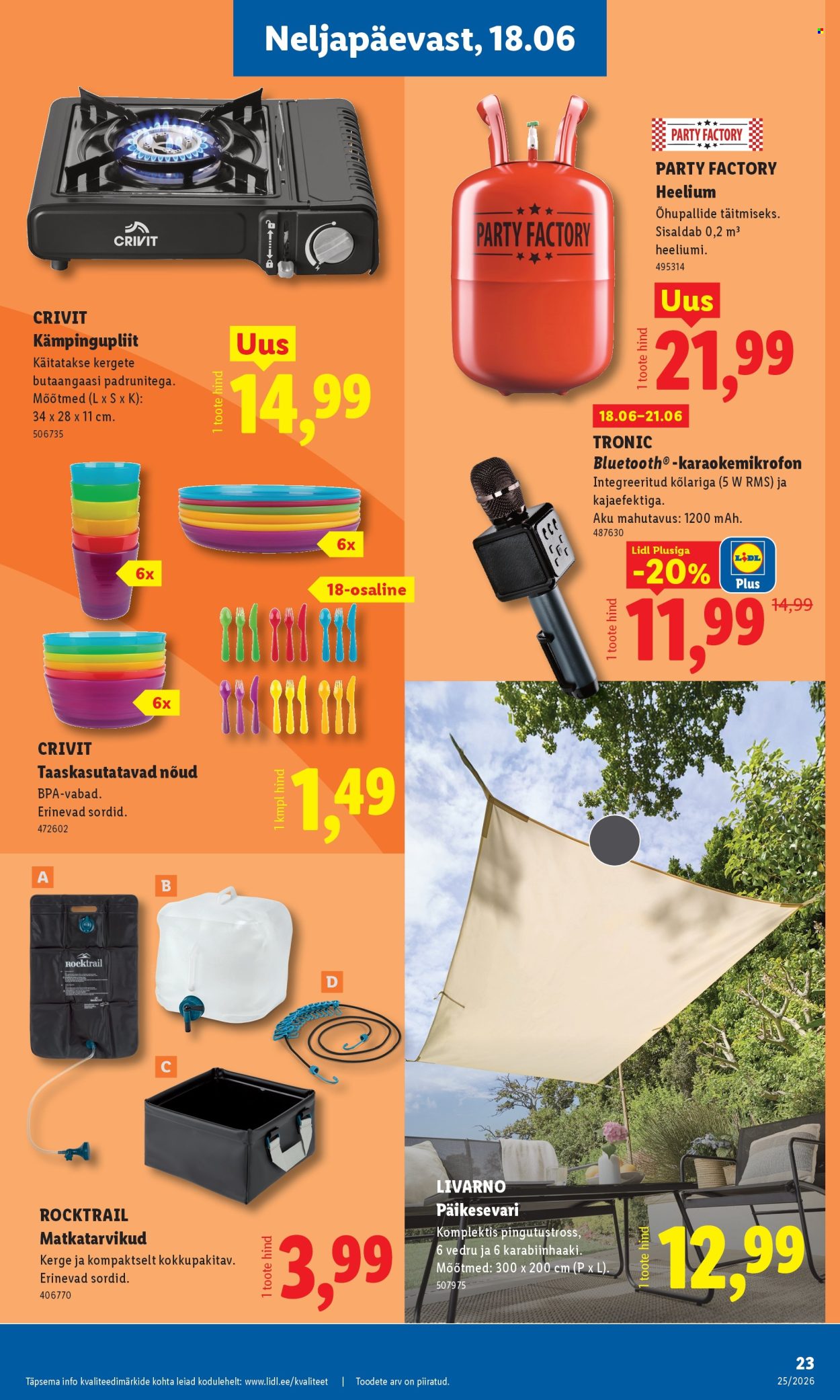 lidl - Lidl kliendileht - Tööstuskaupade pakkumised (15.06 - 21.06.2026) - page: 23
