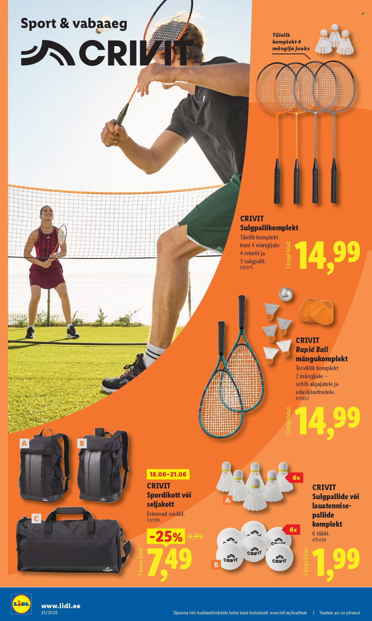 lidl - Lidl kliendileht - Tööstuskaupade pakkumised (15.06 - 21.06.2026) - page: 20
