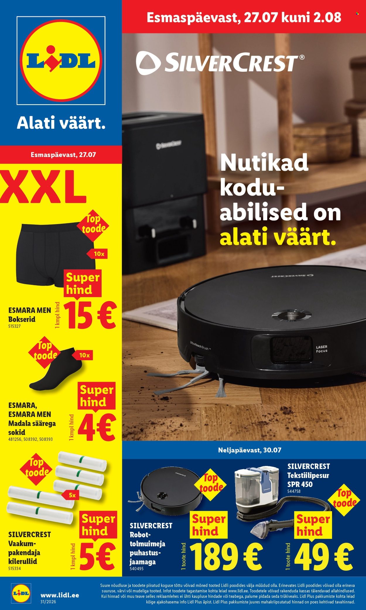 lidl - Lidl kliendileht (27.07 - 2.08.2026)