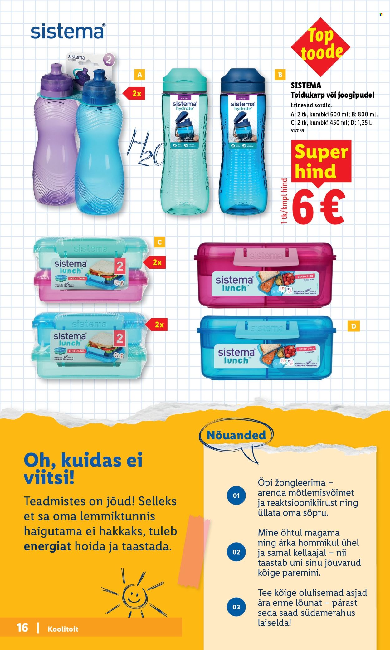 lidl - Lidl kliendileht - Tagasi kooli - page: 16