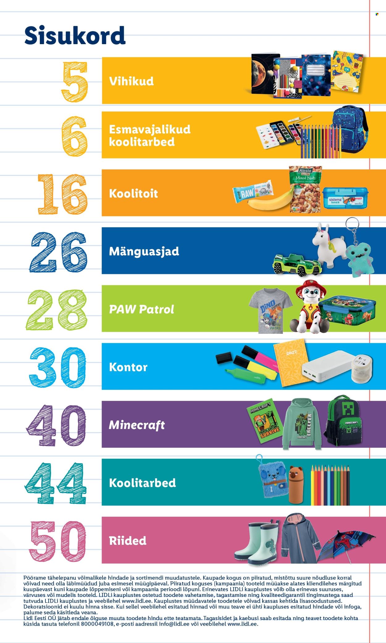 lidl - Lidl kliendileht - Tagasi kooli - page: 3