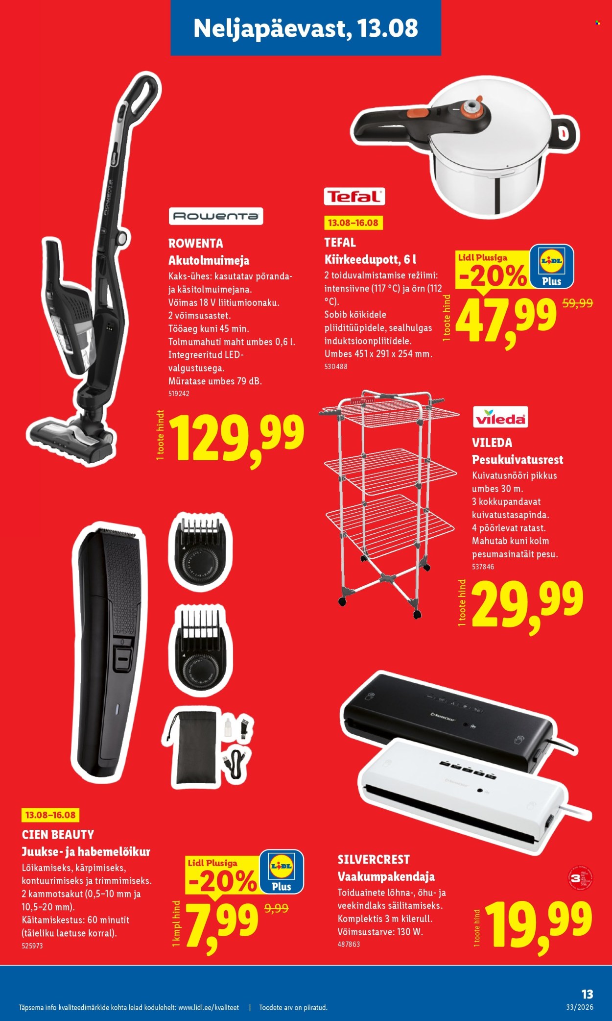 lidl - Lidl kliendileht (10.08 - 16.08.2026) - page: 13