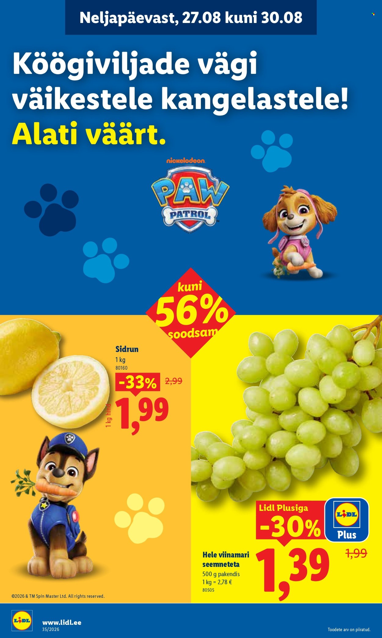 lidl - Lidl kliendileht (24.08 - 30.08.2026) - page: 32