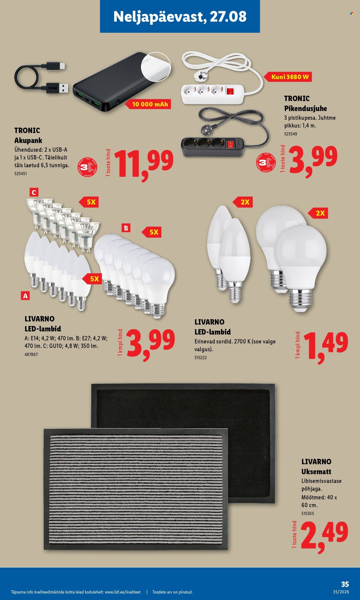 lidl - Lidl kliendileht (24.08 - 30.08.2026) - page: 21