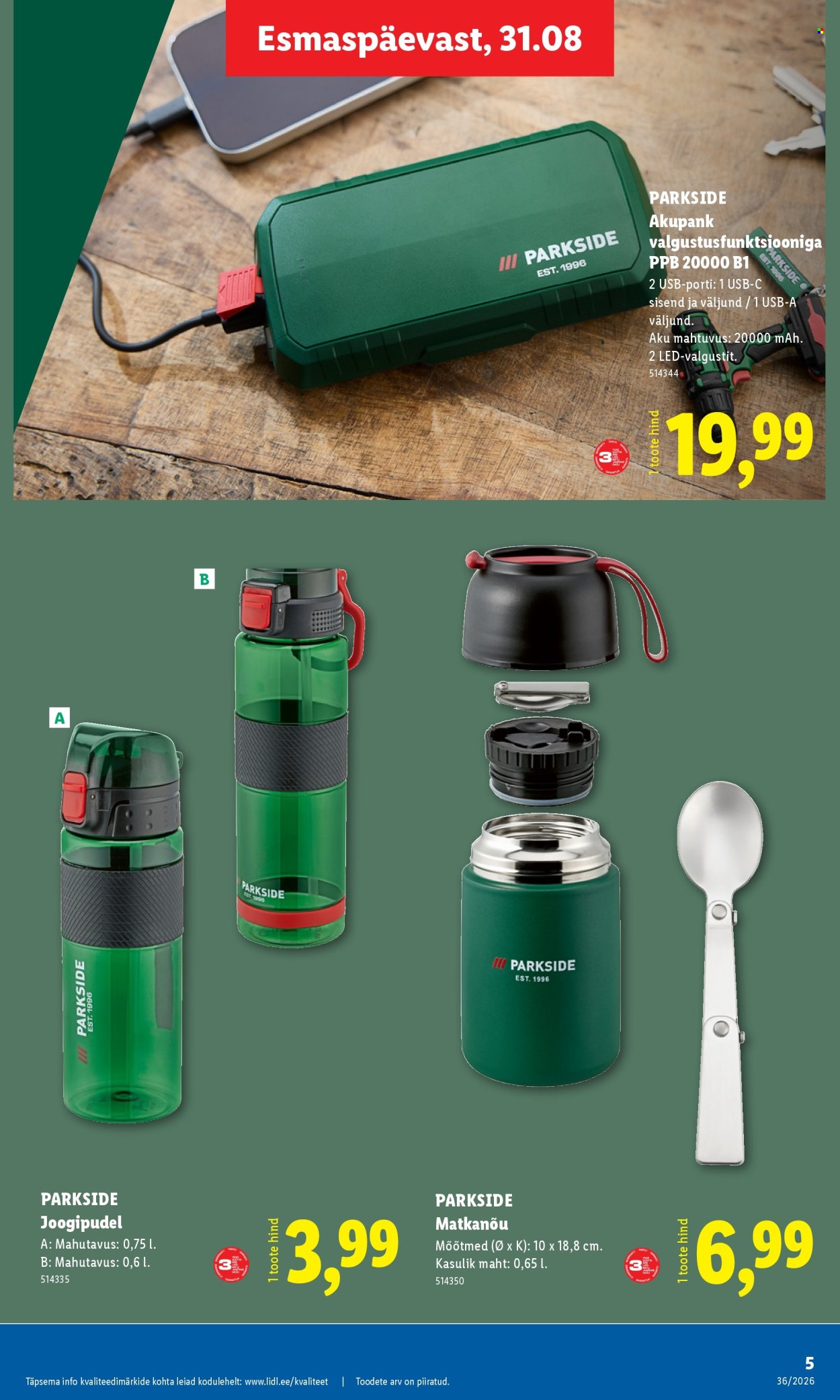 lidl - Lidl kliendileht (31.08 - 6.09.2026) - page: 5