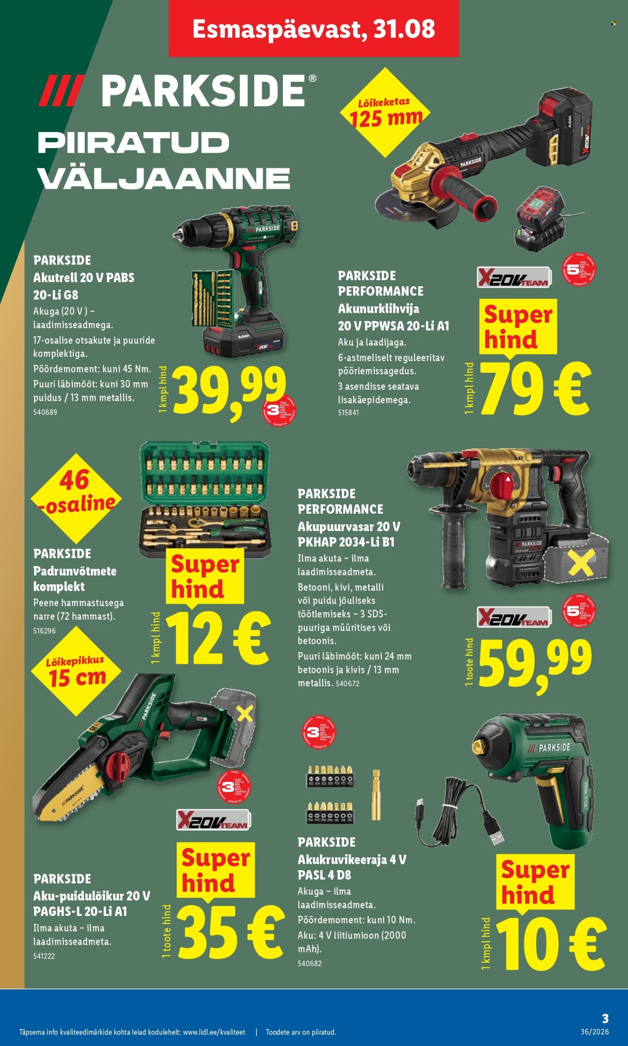 lidl - Lidl kliendileht (31.08 - 6.09.2026) - page: 3