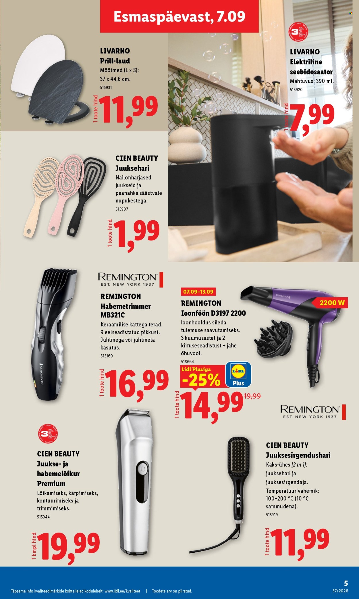 lidl - Lidl kliendileht (7.09 - 13.09.2026) - page: 5