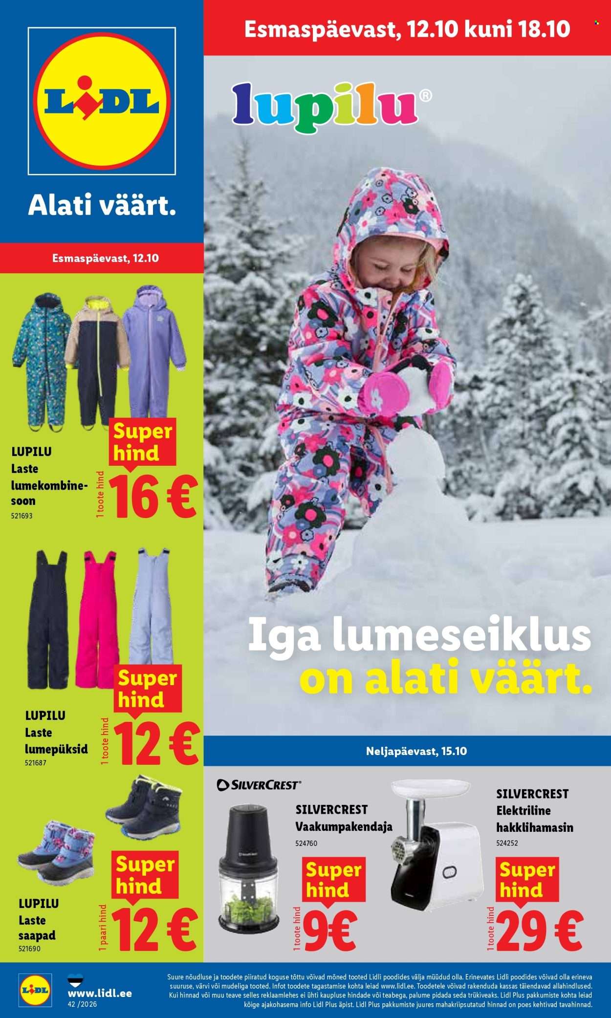 lidl - Lidl kliendileht (12.10 - 18.10.2026)