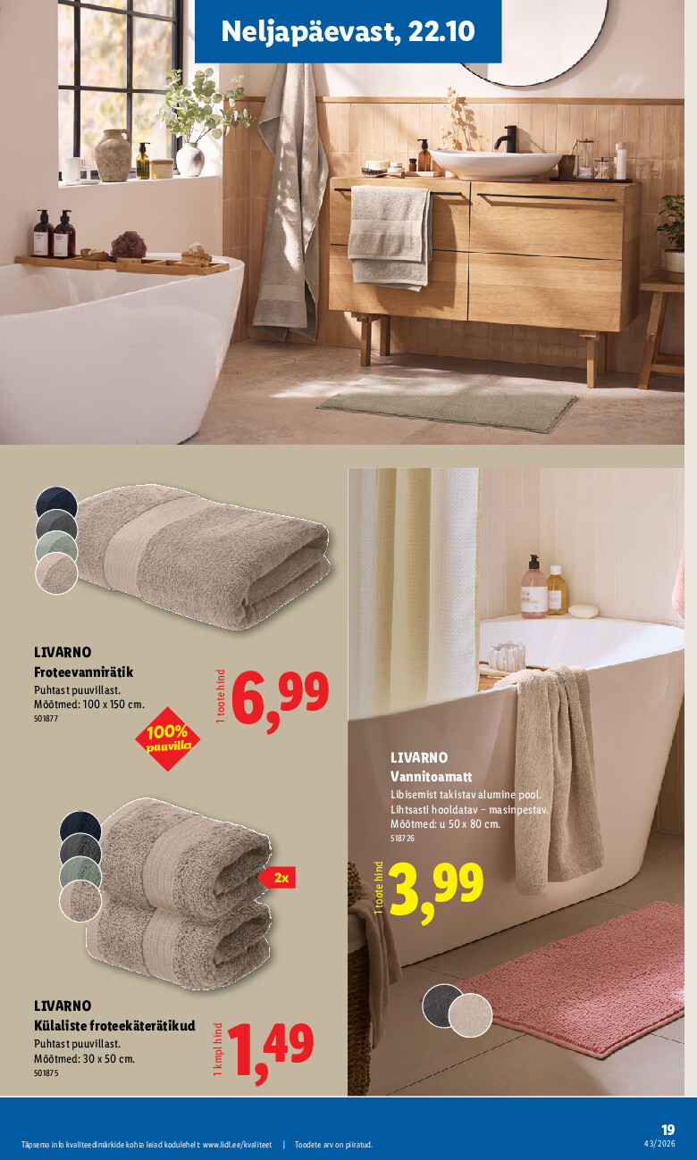 lidl - Tööstuskaupade pakkumised (2026-10-19 - 2026-10-25) - page: 19