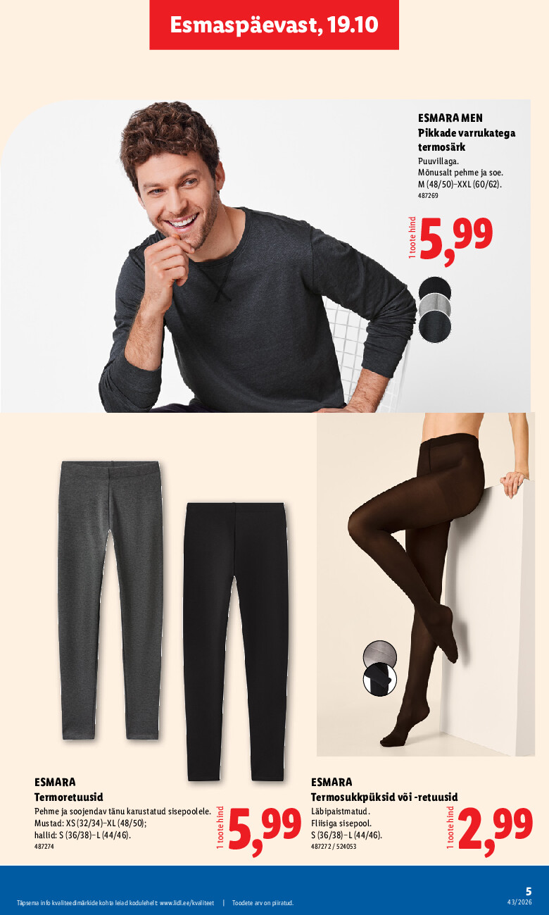 lidl - Tööstuskaupade pakkumised (2026-10-19 - 2026-10-25) - page: 5