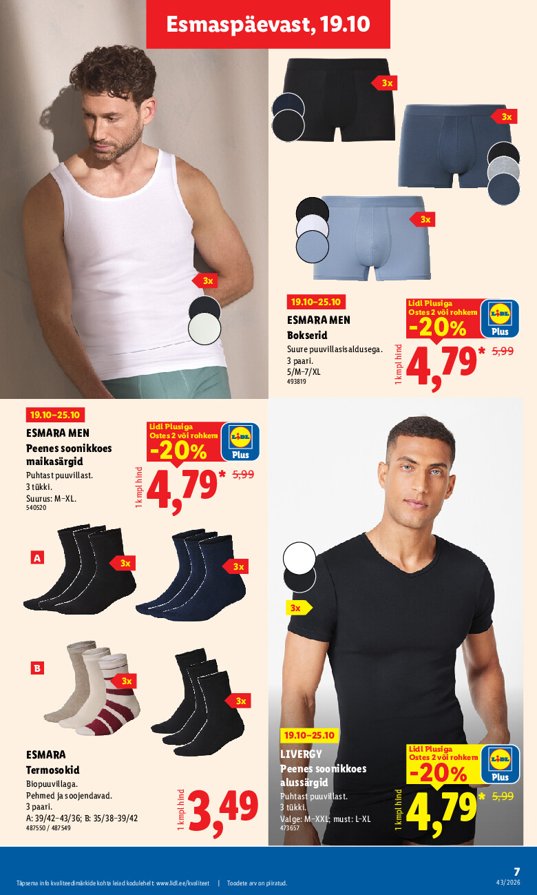 lidl - Tööstuskaupade pakkumised (2026-10-19 - 2026-10-25) - page: 7