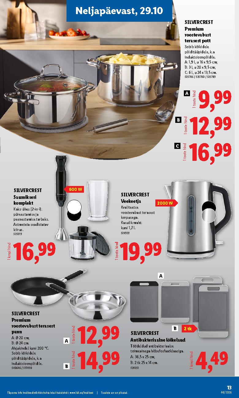 lidl - Tööstuskaupade pakkumised (2026-10-26 - 2026-11-01) - page: 13
