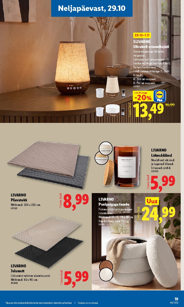 lidl - Tööstuskaupade pakkumised (2026-10-26 - 2026-11-01) - page: 19