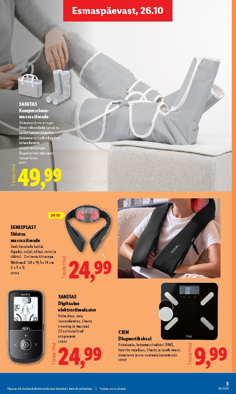 lidl - Tööstuskaupade pakkumised (2026-10-26 - 2026-11-01) - page: 3