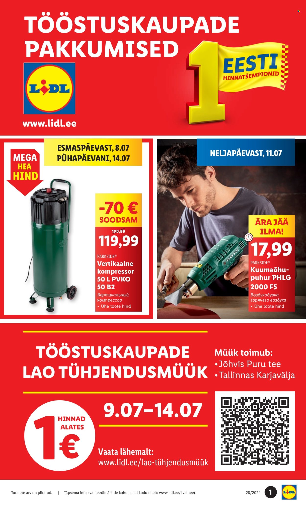 lidl - Lidl kliendileht - Tööstuskaupade pakkumised (8.07 - 14.07.2024) - page: 1