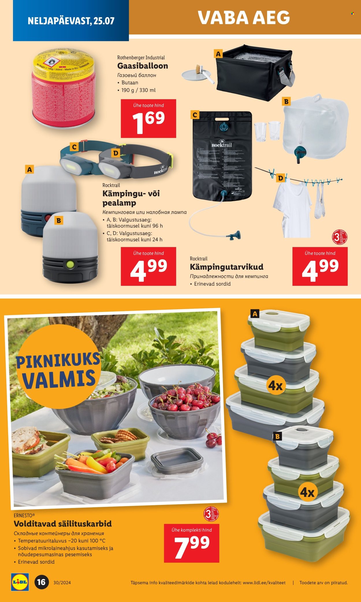 lidl - Lidl kliendileht - Tööstuskaupade pakkumised (22.07 - 28.07.2024) - page: 16