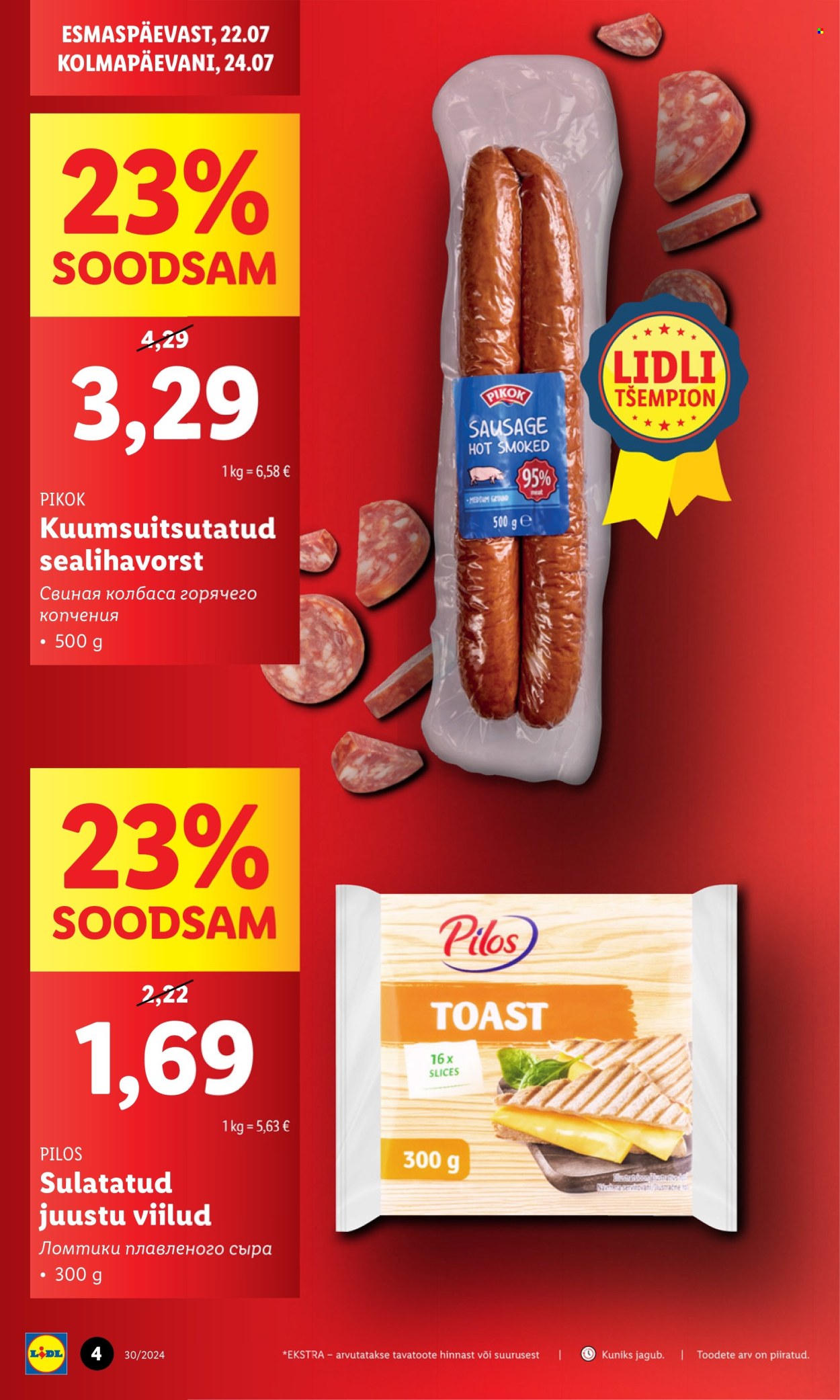 lidl - Lidl kliendileht - Kliendileht (22.07 - 28.07.2024) - page: 4