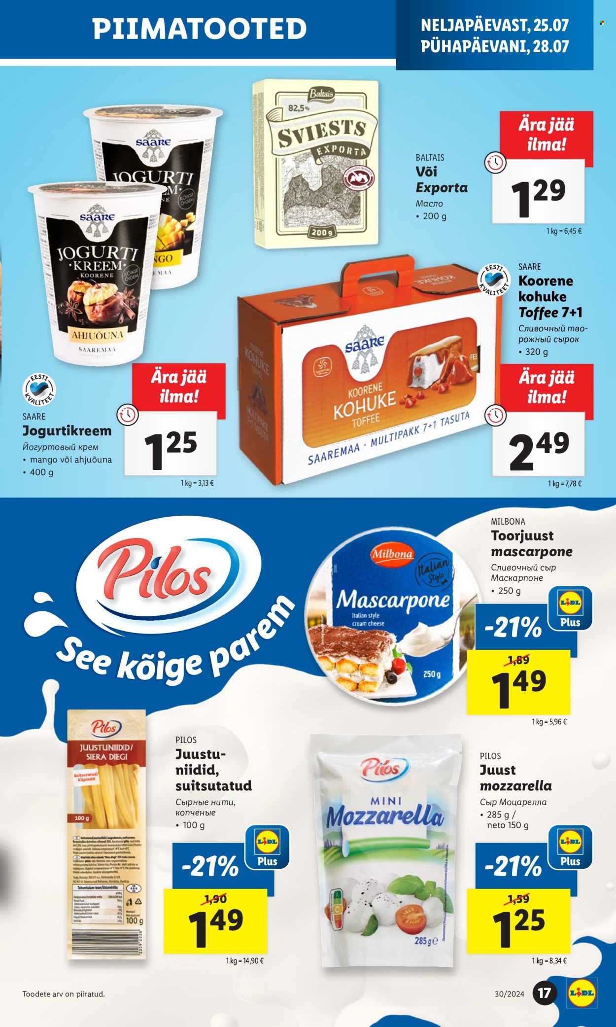 lidl - Lidl kliendileht - Kliendileht (25.07 - 28.07.2024) - page: 17