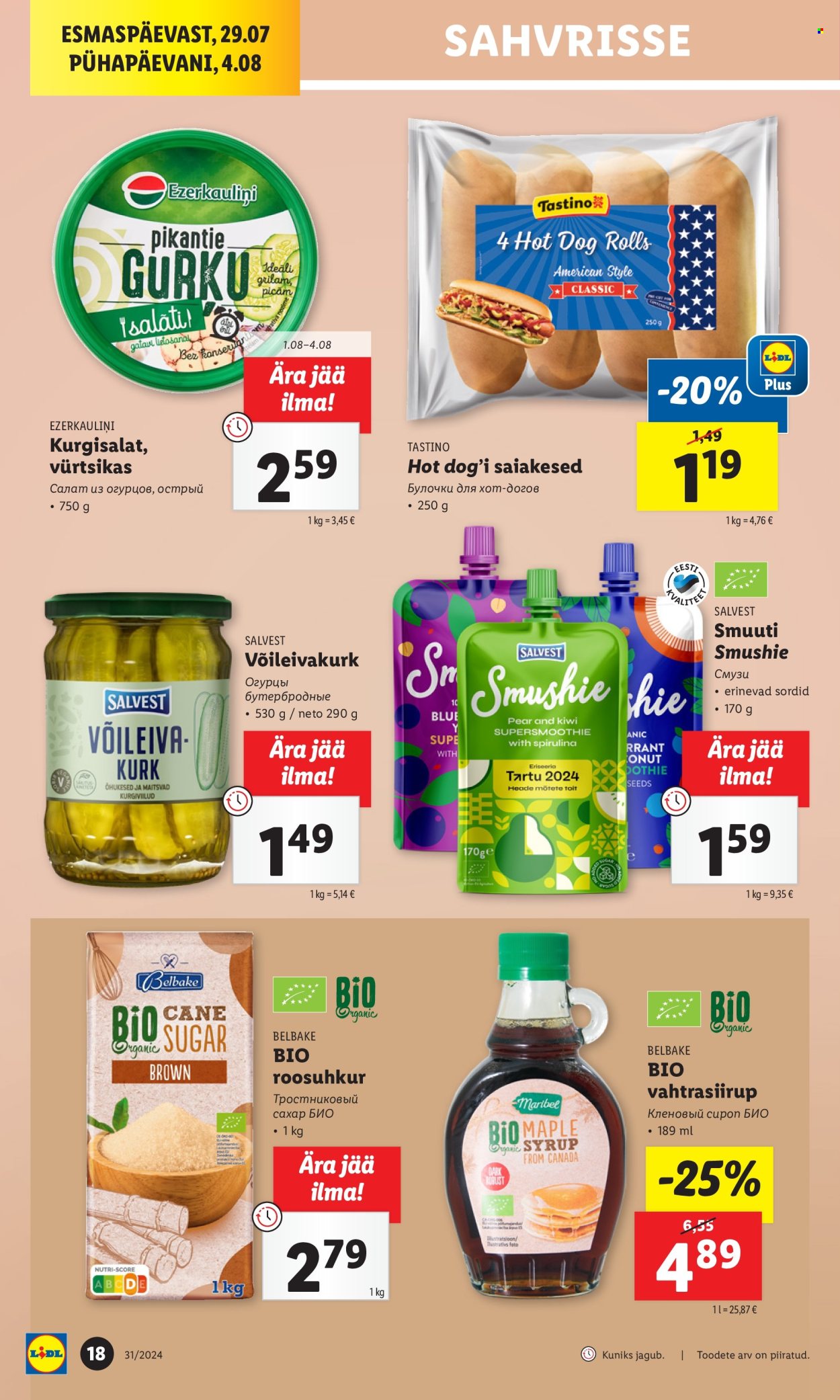 lidl - Lidl kliendileht - Kliendileht (29.07 - 4.08.2024) - page: 18