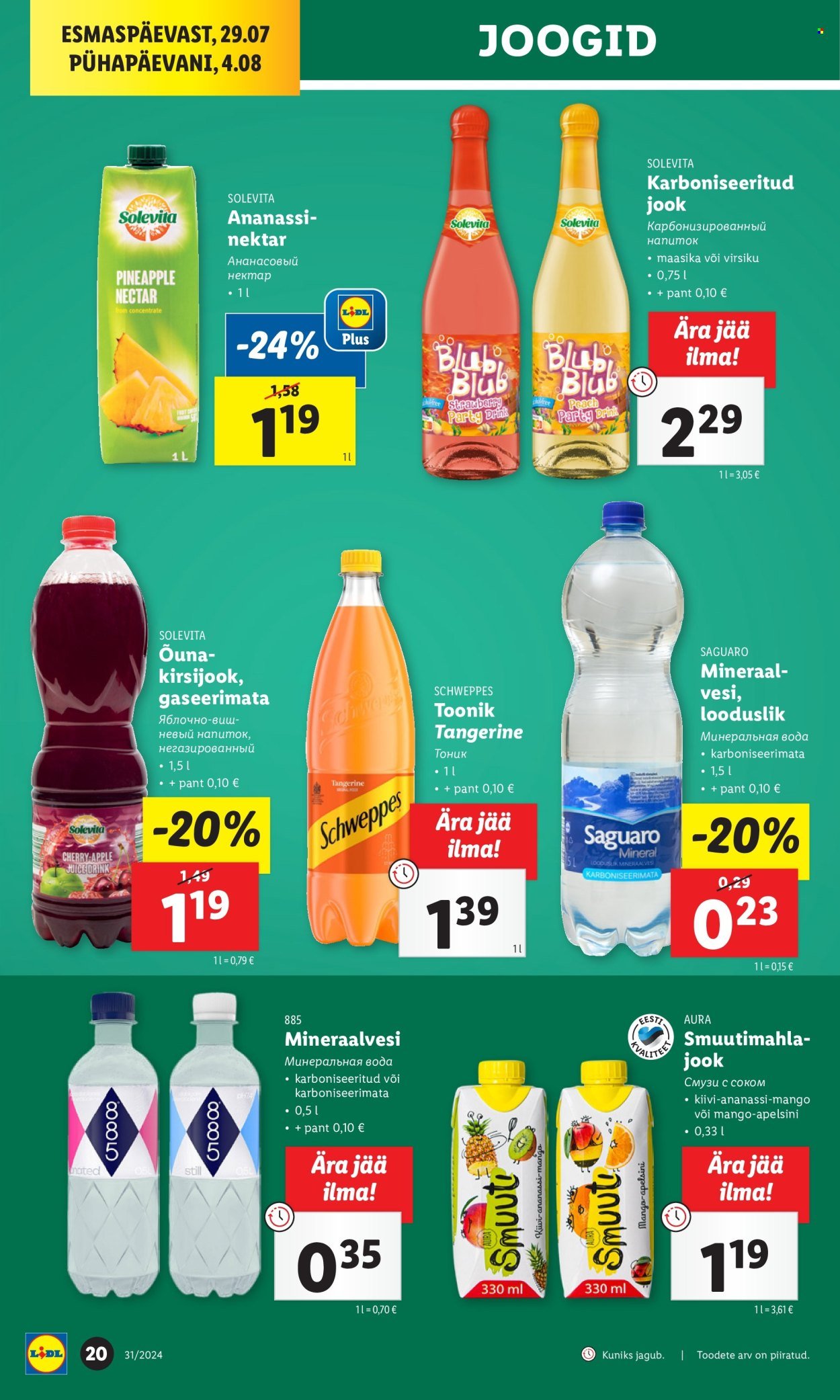 lidl - Lidl kliendileht - Kliendileht (29.07 - 4.08.2024) - page: 20