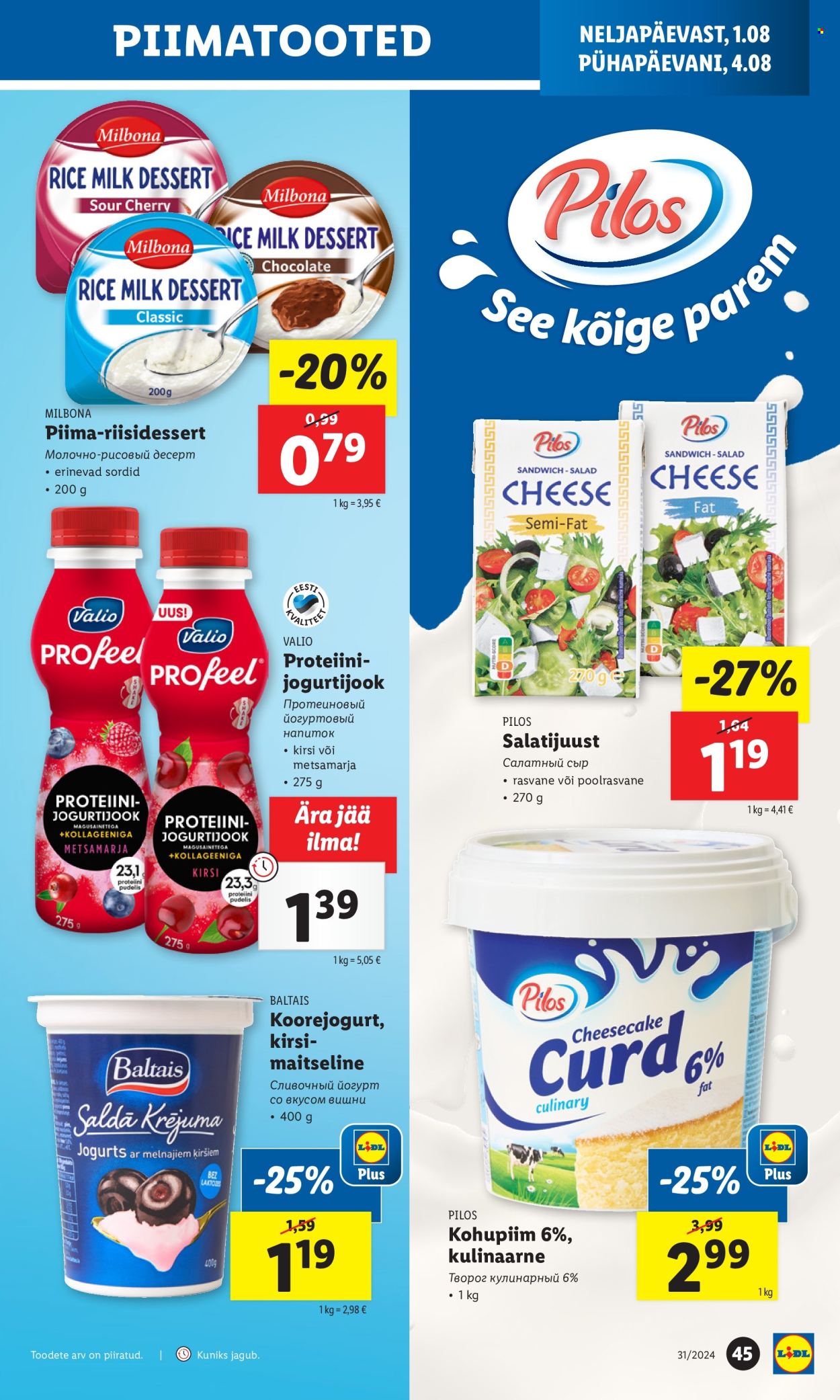 lidl - Lidl kliendileht - Kliendileht (29.07 - 4.08.2024) - page: 45