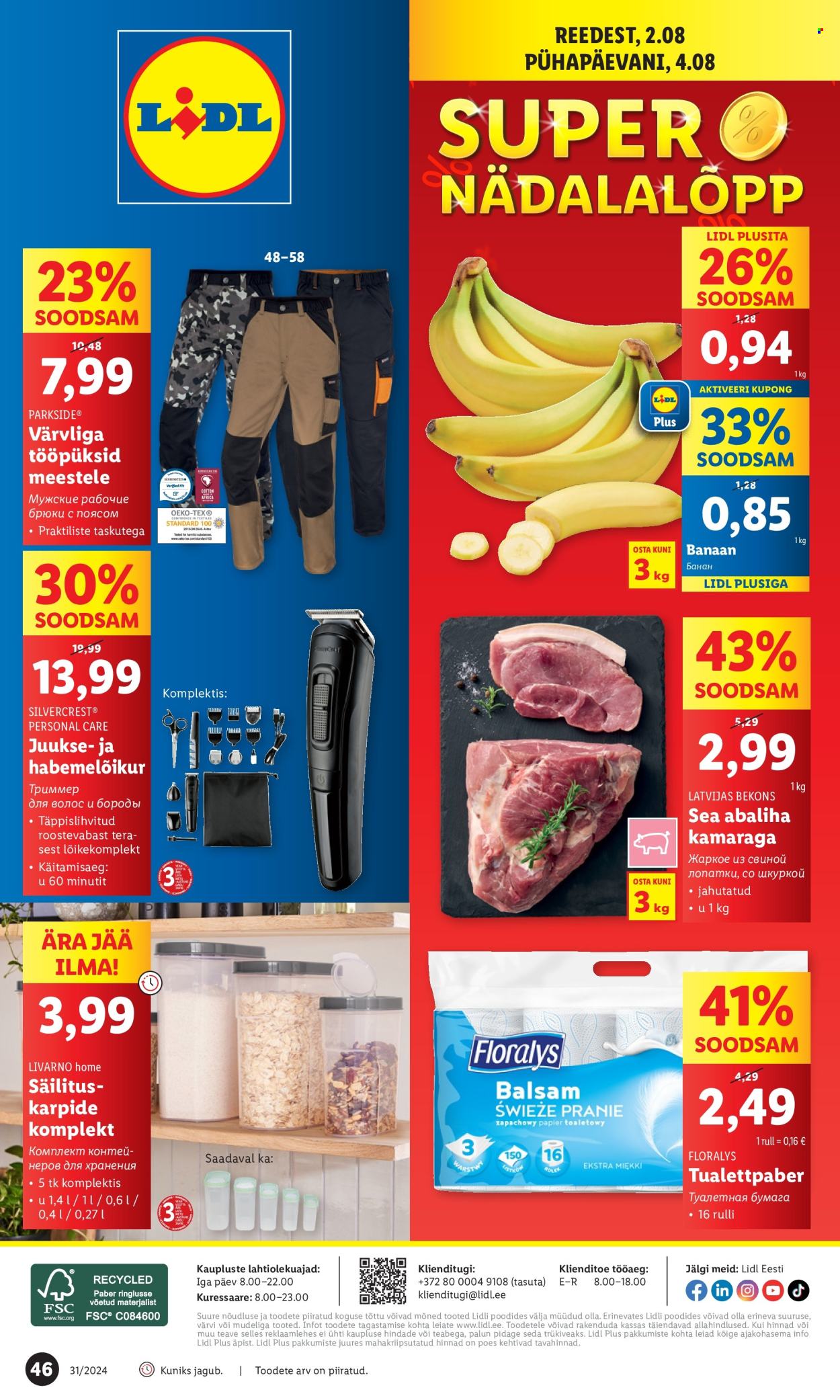 lidl - Lidl kliendileht - Kliendileht (29.07 - 4.08.2024) - page: 46