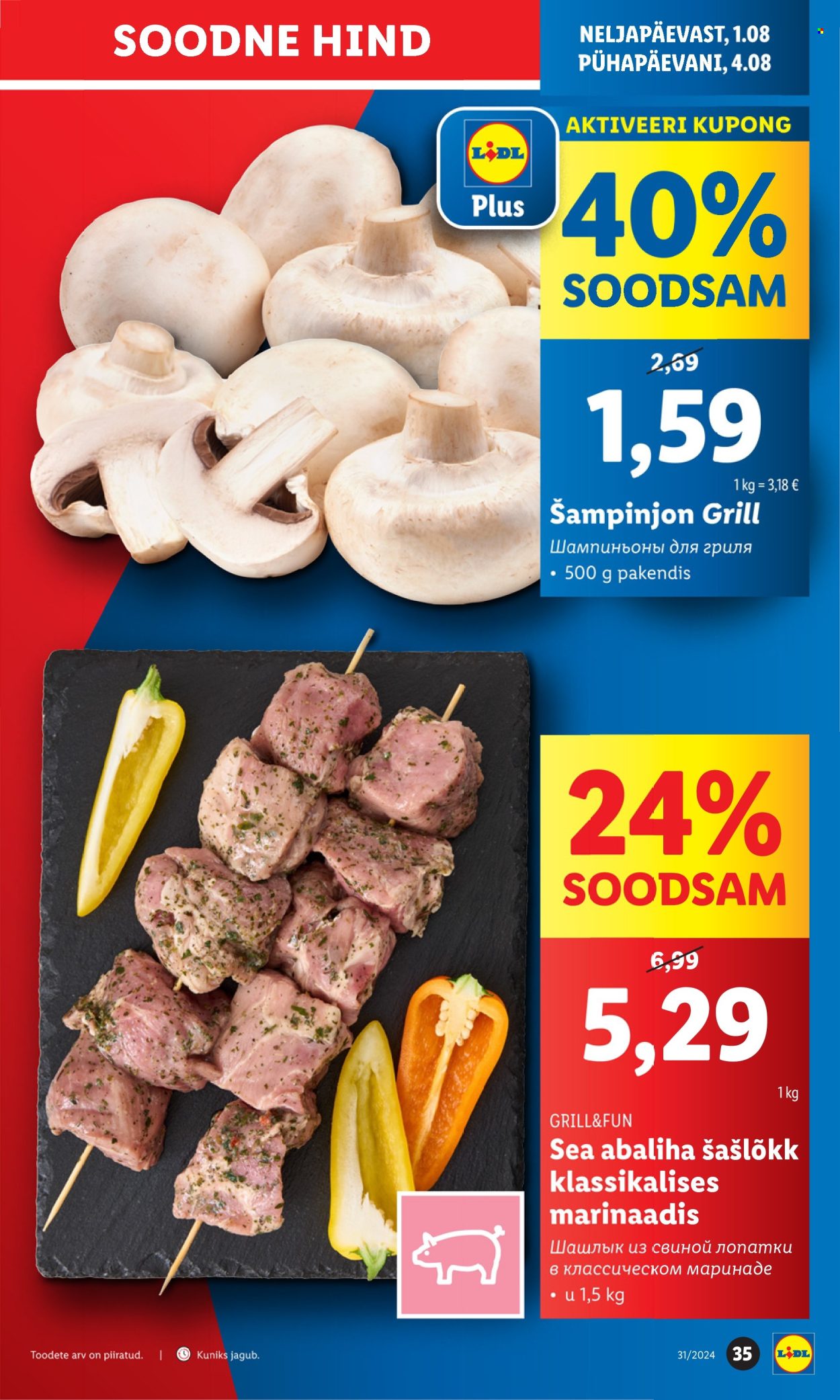 lidl - Lidl kliendileht - Kliendileht (29.07 - 4.08.2024) - page: 35