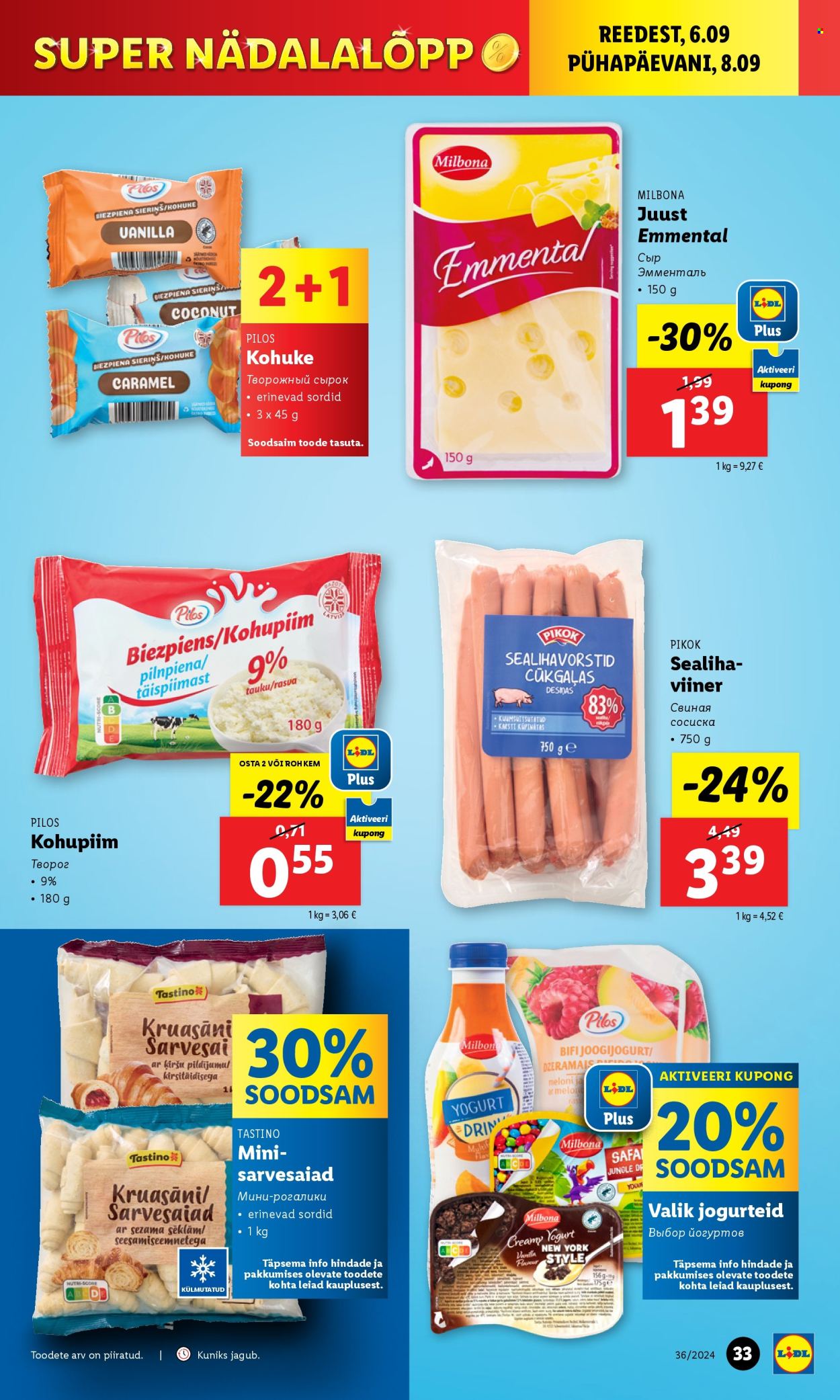 lidl - Lidl kliendileht - Kliendileht (2.09 - 8.09.2024) - page: 33