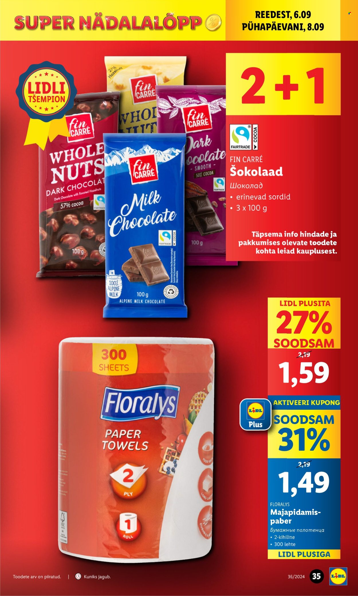 lidl - Lidl kliendileht - Kliendileht (2.09 - 8.09.2024) - page: 35