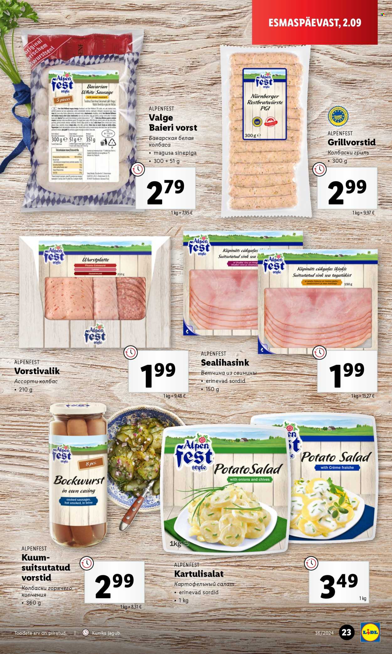 lidl - Lidl kliendileht - Kliendileht (2.09 - 8.09.2024) - page: 23