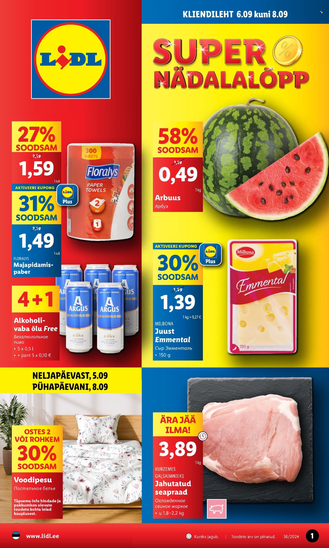 lidl - Lidl kliendileht - Kliendileht (6.09 - 8.09.2024) - page: 1