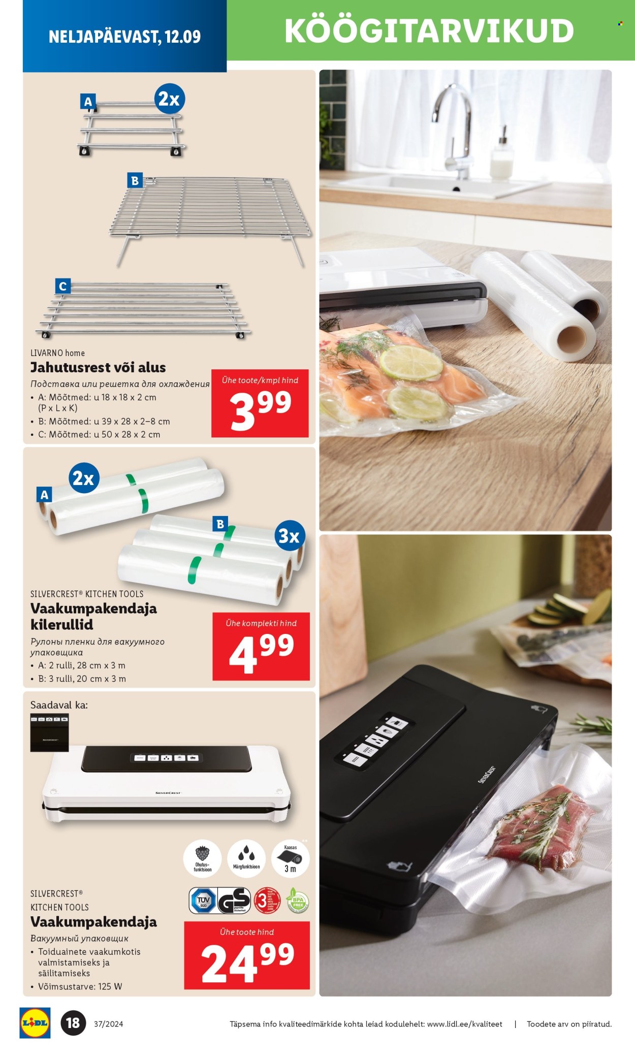 lidl - Lidl kliendileht - Tööstuskaupade pakkumised (9.09 - 15.09.2024) - page: 18