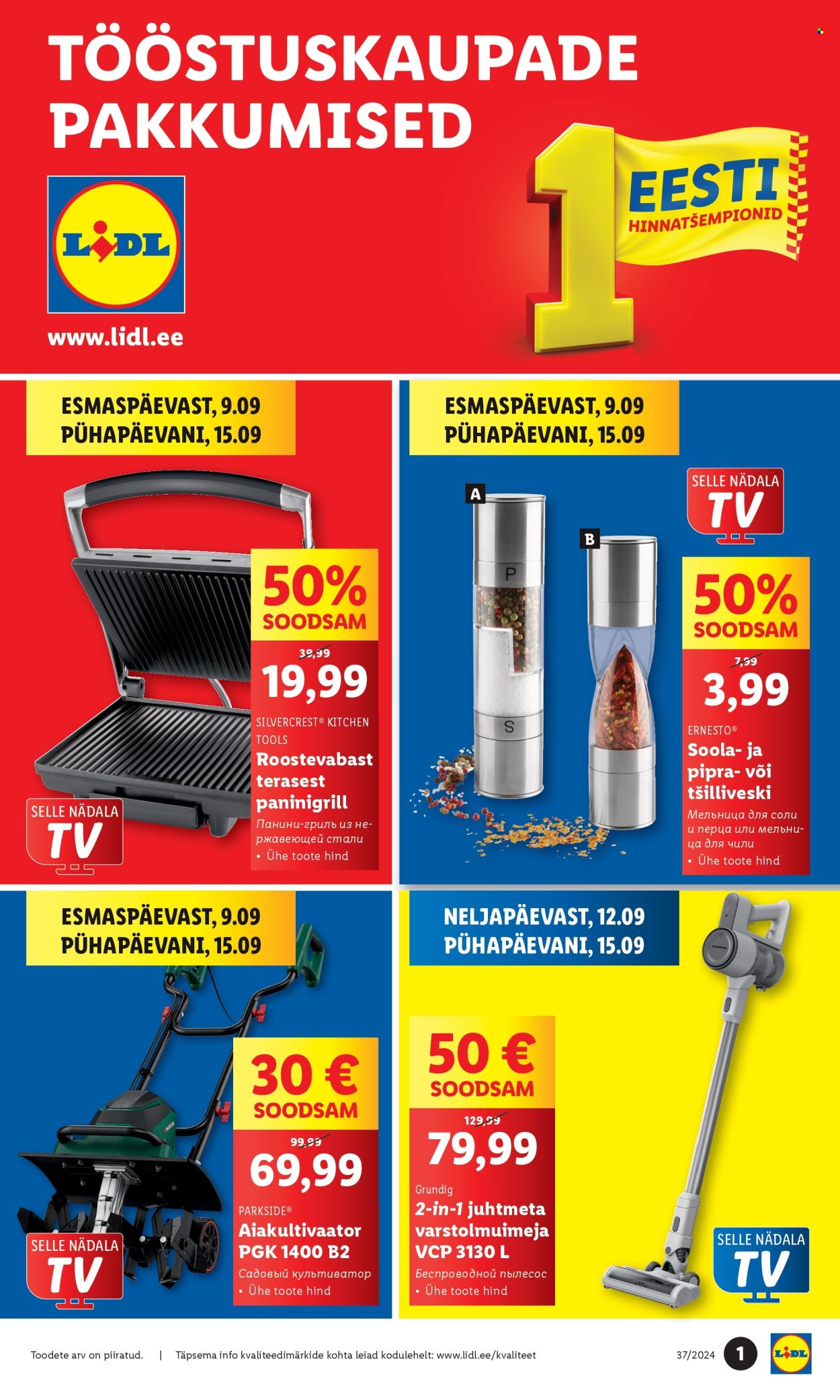 lidl - Lidl kliendileht - Tööstuskaupade pakkumised (9.09 - 15.09.2024)