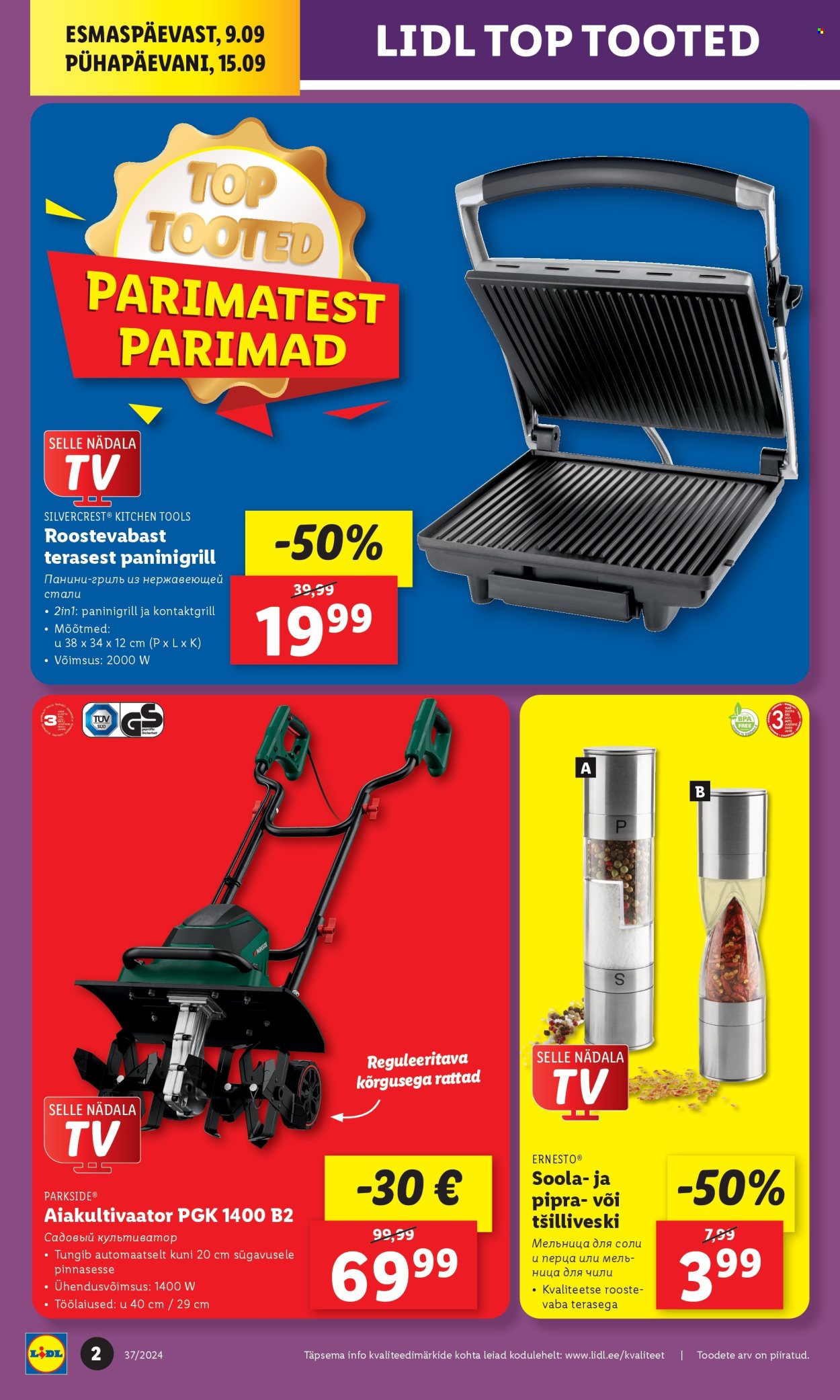 lidl - Lidl kliendileht - Tööstuskaupade pakkumised (9.09 - 15.09.2024) - page: 2