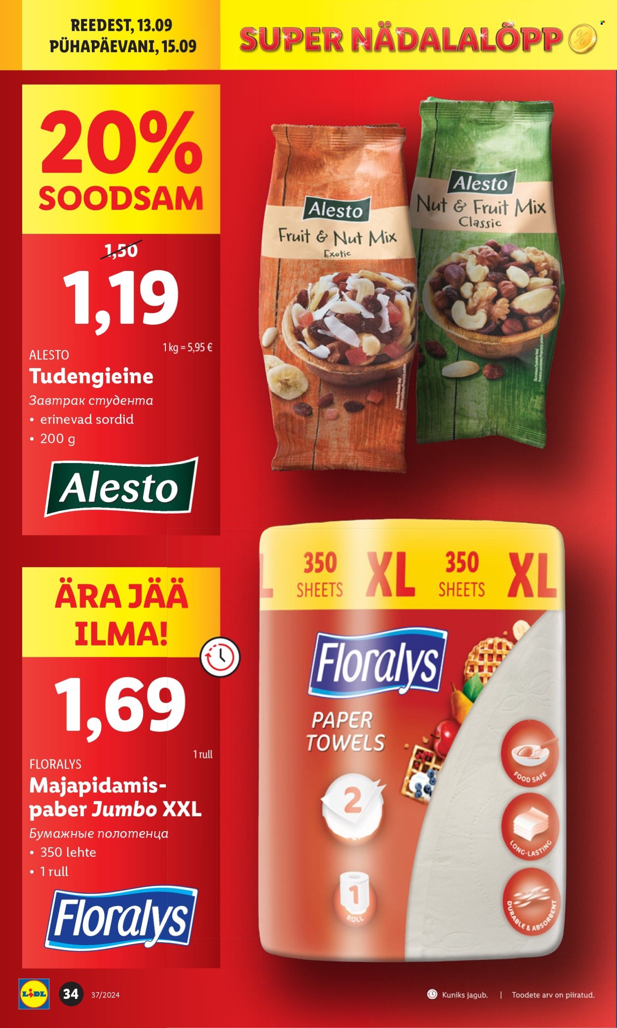 lidl - Lidl kliendileht - Kliendileht (9.09 - 15.09.2024) - page: 34