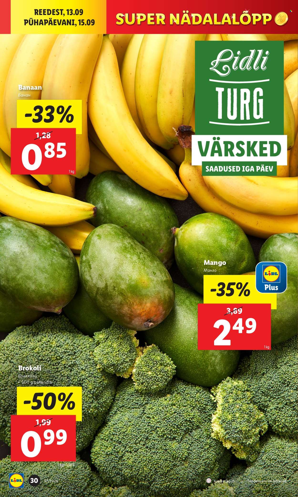 lidl - Lidl kliendileht - Kliendileht (9.09 - 15.09.2024) - page: 30