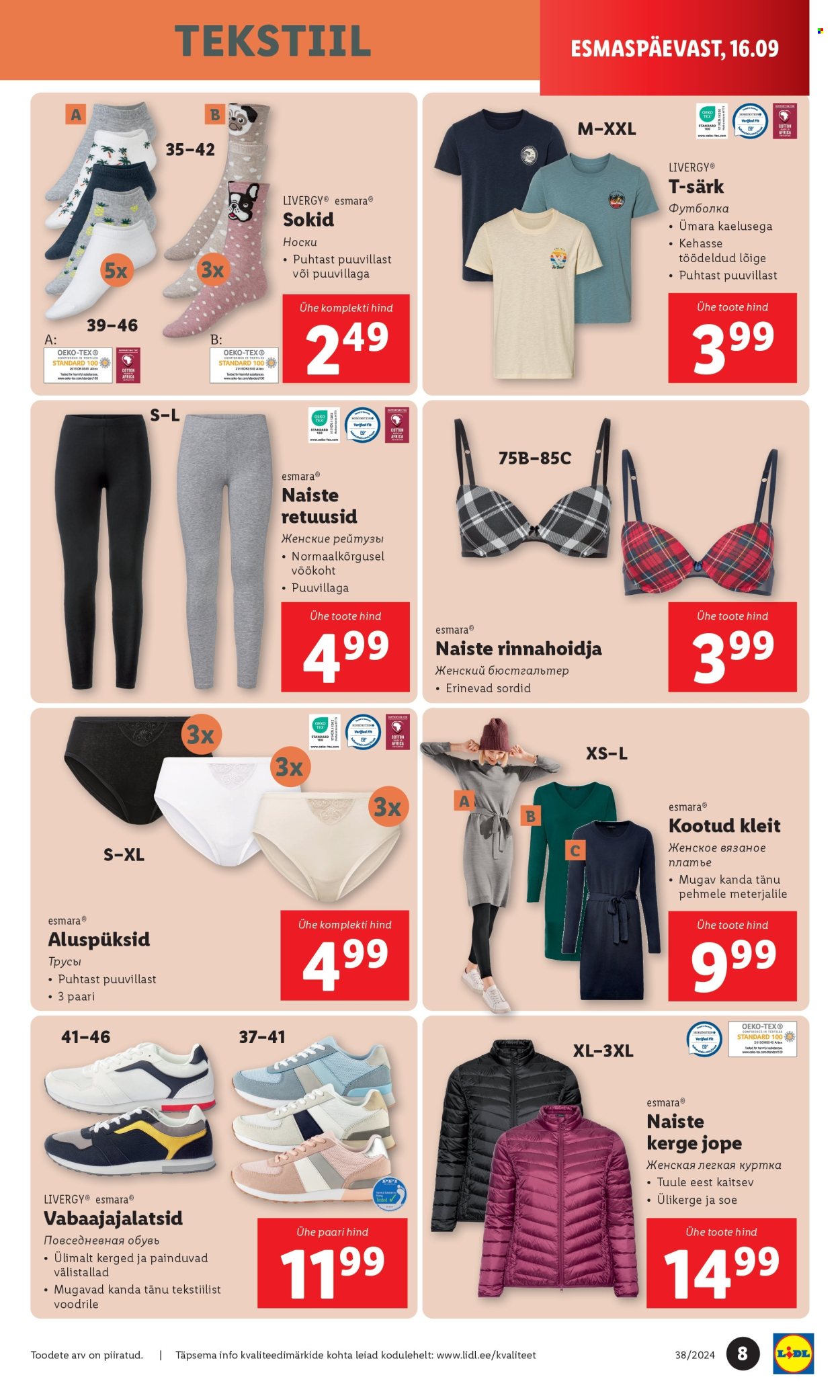 lidl - Lidl kliendileht - Tööstuskaupade pakkumised (16.09 - 22.09.2024) - page: 8